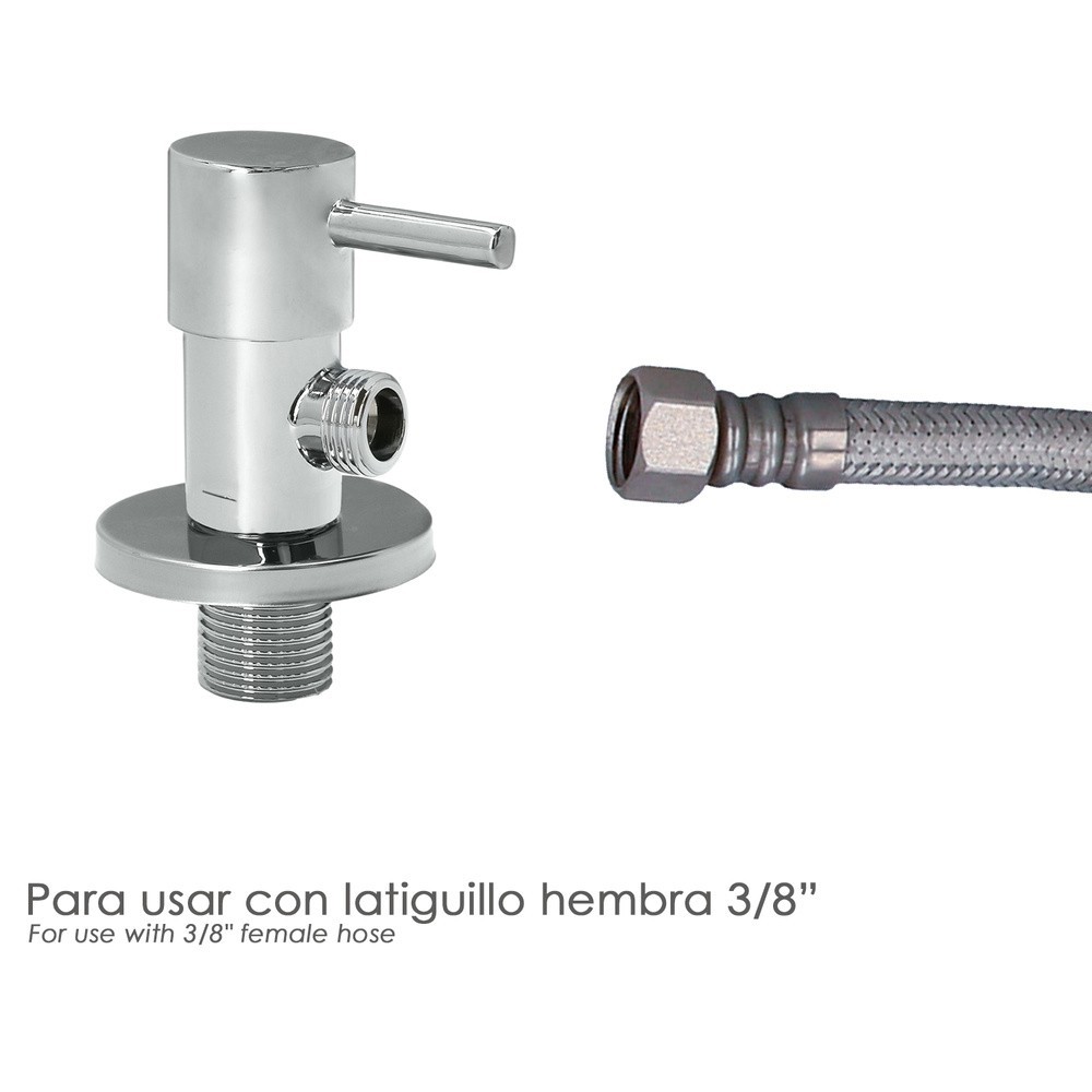 Llave De Escuadra Cerámica 1/2" - 3/8" al por Mayor | Almacén de Ferretería