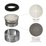 Atomizador Grifos / Monomando M28  (2 piezas) Filtro Aireador Grifo, Economizador de Agua, Difusor Grifo, Aireador Economizador 