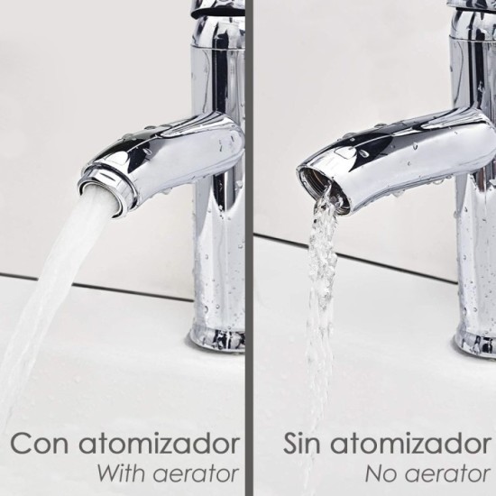 Atomizador Grifos / Monomando F22  (2 piezas) Filtro Aireador Grifo, Economizador de Agua, Difusor Grifo, Aireador Economizador 