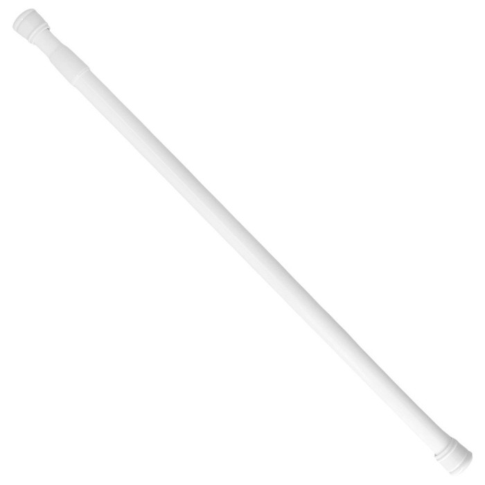Barra Para  Cortina Ducha Extensible Aluminio Blanco 125 a 220 cm, al por Mayor | Almacén de Ferretería
