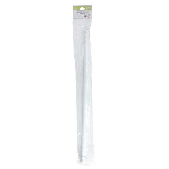 Barra Para  Cortina Ducha Extensible Aluminio Blanco 125 a 220 cm, al por Mayor | Almacén de Ferretería