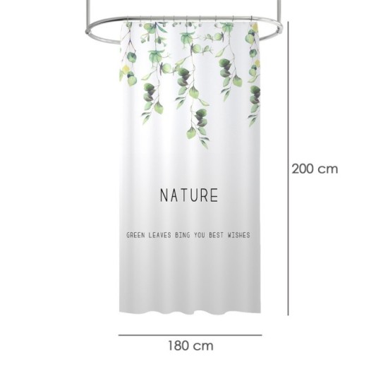 Cortina Ducha Nature 180x200 cm, Impermeable al por Mayor | Almacén de Ferretería