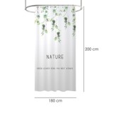 Cortina Ducha Nature 180x200 cm, Impermeable al por Mayor | Almacén de Ferretería