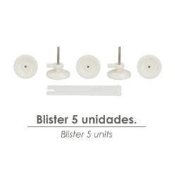 Cuelga Cuadros Redondo Grande (Blister 5 unidades) Clavar