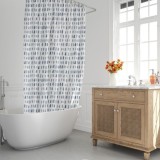 Cortina Ducha Matrix Azul 180x200 cm, Impermeable al por Mayor | Almacén de Ferretería