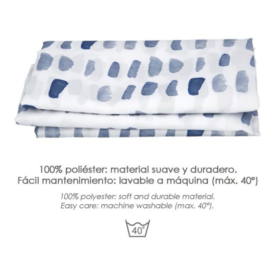 Cortina Ducha Matrix Azul 180x200 cm, Impermeable al por Mayor | Almacén de Ferretería
