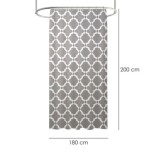 Cortina Ducha Vintage 180x200 cm, Impermeable al por Mayor | Almacén de Ferretería