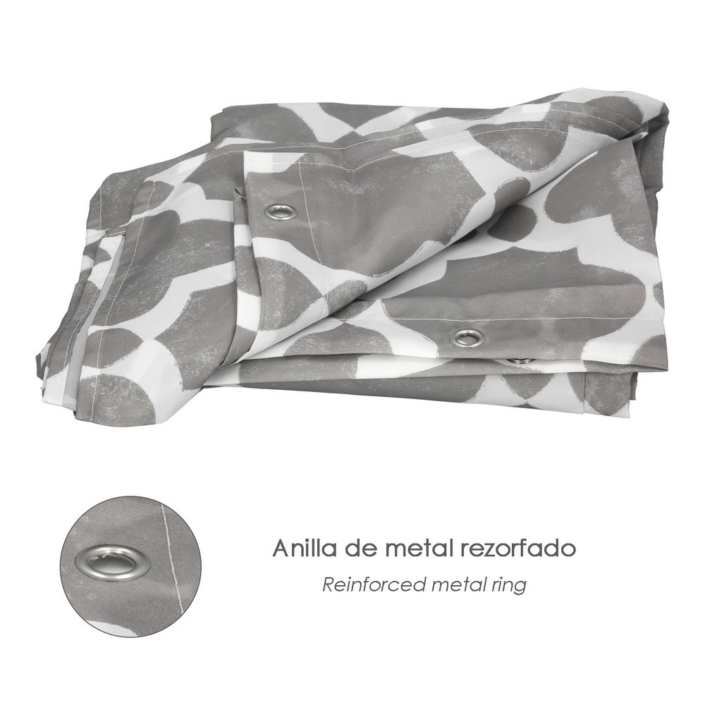 Cortina Ducha Vintage 180x200 cm, Impermeable al por Mayor | Almacén de Ferretería