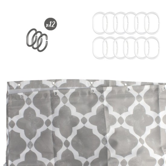 Cortina Ducha Vintage 180x200 cm, Impermeable al por Mayor | Almacén de Ferretería