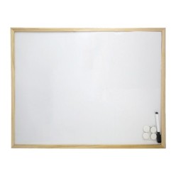 Pizarra Magnetica Blanca 45x60 cm, Con Rotulador y 4 Imánes