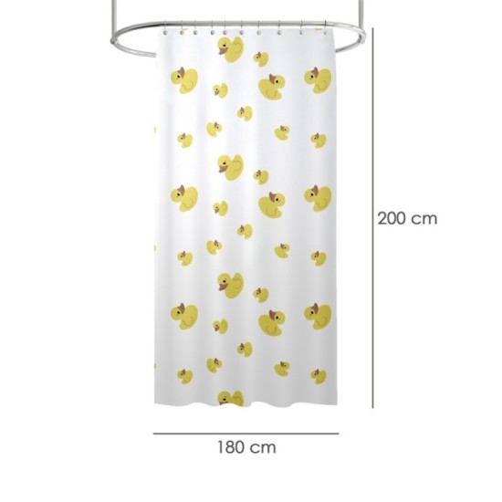 Cortina Ducha Patitos 180x200 cm, Impermeable al por Mayor | Almacén de Ferretería