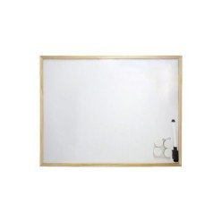 Pizarra Magnetica Blanca 30x40 cm, Con Rotulador y 4 Imánes
