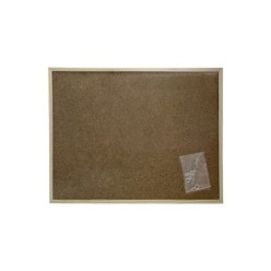 Corcho Pared 30x40 cm, Marco Madera Con 6 Chinchetas
