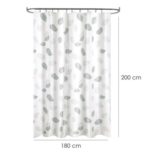 Cortina Ducha Tela Hojas 180 x 200 cm, Cortina baño, Cortina Tela Impermeable Con Anillas al por Mayor | Almacén de Ferretería
