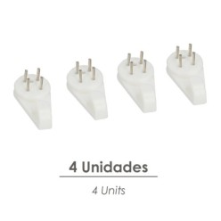 Cuelga Cuadros Gancho Pequeño (Blister 4 unidades) Clavar