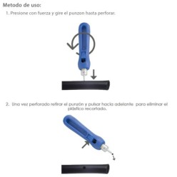 Punzon Para Tubos de Riego / Goteros / Goteos Ø 3 mm,