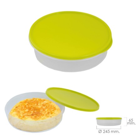 Fiambrera Para Tortillas Redonda Ø 24,5 cm, 2 Litros