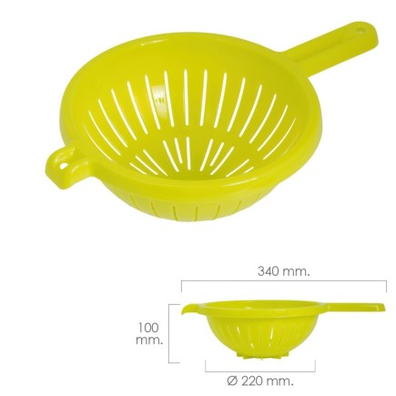 Escurridor / Colador Cocina con mango Ø 22 cm,