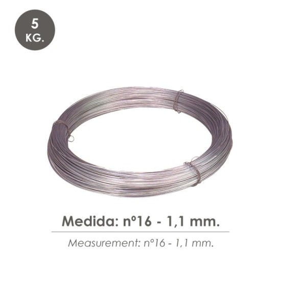 Alambre Galvanizado Rollo  5 kg, Nº  6 - 1,1 mm, al por Mayor | Almacén de Ferretería