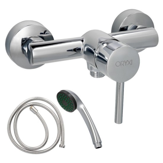 Monomando Ducha "Dresde" Mezclador Central Grifo Baño, Grifo Encimera, Grifo Cocina, Grifo Mezclador, Cartucho Ceramico Ø 35 mm,
