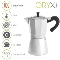 Cafetera Inducción Aluminio  12 Tazas (600 Ml,)