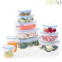 Recipiente Hermetico Plastico Cuadrado 400 ml,  11x11x6 (Alt,) cm,