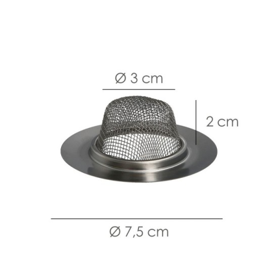Filtro Cestillo Malla Para Lavabo / Fregadero Inoxidable Ø 7,5 cm, al por Mayor | Almacén de Ferretería