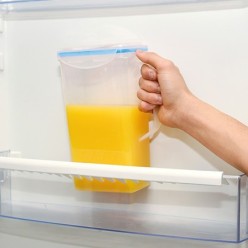 Jarra Plastico Cuadrada 1,500 ml, 11 x 6,5 x 22,5 (alt) cm,