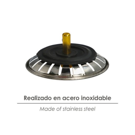 Tapon Valvula Cesta Para Fregadero Inoxidable Click Clack  Ø 8 cm, al por Mayor | Almacén de Ferretería