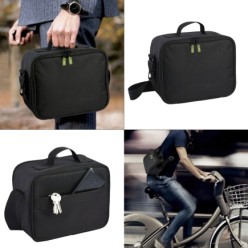 Bolsa Termica Con 4 Recipientes Hermeticos Plastico (2x800 ml + 2x400 ml,)