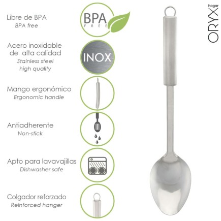 Cuchara Servir Cocina Acero Inoxidable 7 x 30,5 (Alt,) cm,