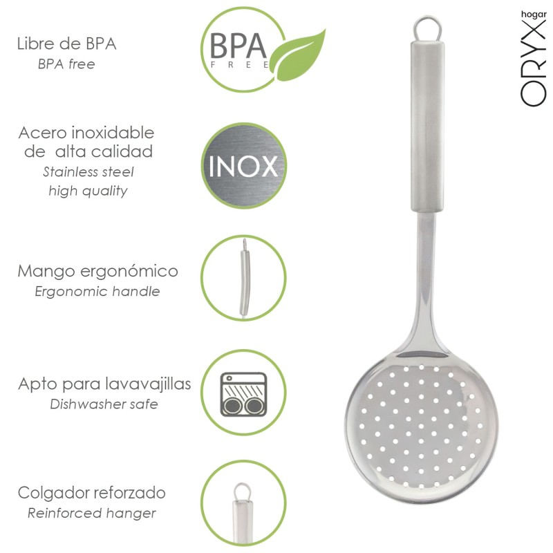 Espumadera Cocina Acero Inoxidable 34x11,5 (Alt) cm,