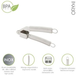 Triturador Ajos Acero Inoxidable 5 x 18 (Alt)  cm,