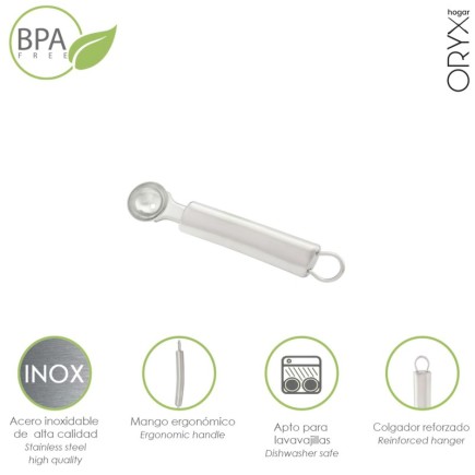 Vaciador De Frutas y Verduras Acero Inoxidable 3 x 19 (Alt,) cm,