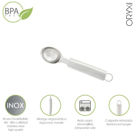 Cuchara Para Helados Acero Inoxidable 4 x 21,5 (Alt) cm,