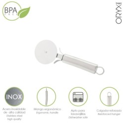 Cortador De Pizza Acero Inoxidable 7 x 20 (Alt,) cm,