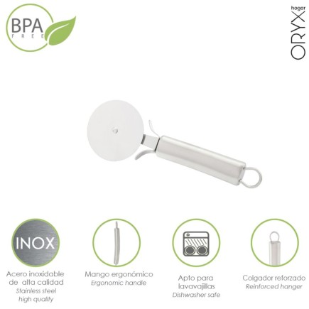 Cortador De Pizza Acero Inoxidable 7 x 20 (Alt,) cm,