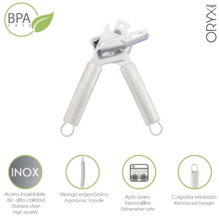 Abrelatas Acero Inoxidable 4,5 x 20 (Alt) cm,