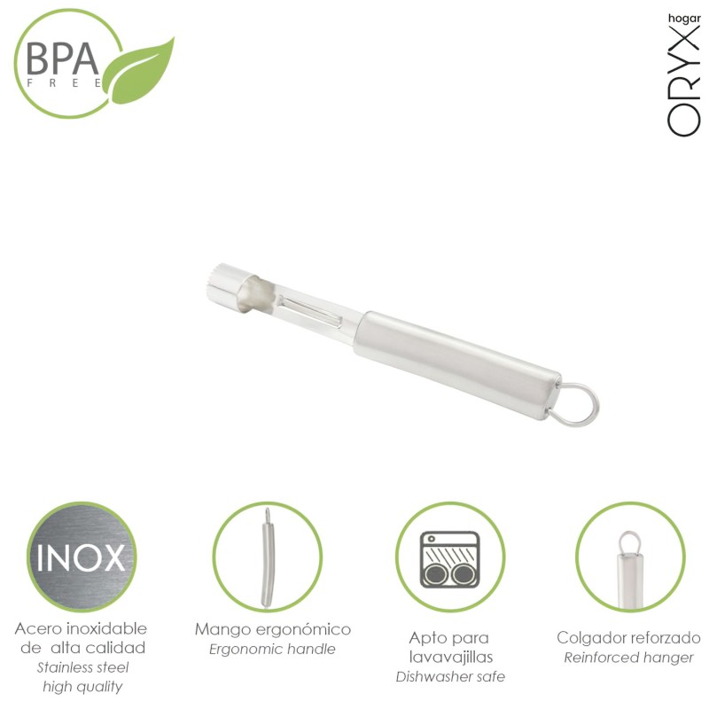 Descorazonador Manzanas / Frutas Acero Inoxidable 2 x 19,5 (Alt,) cm,