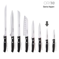 Cuchillo Aspen Patatero Hoja Acero Inoxidable 10 cm, Negro