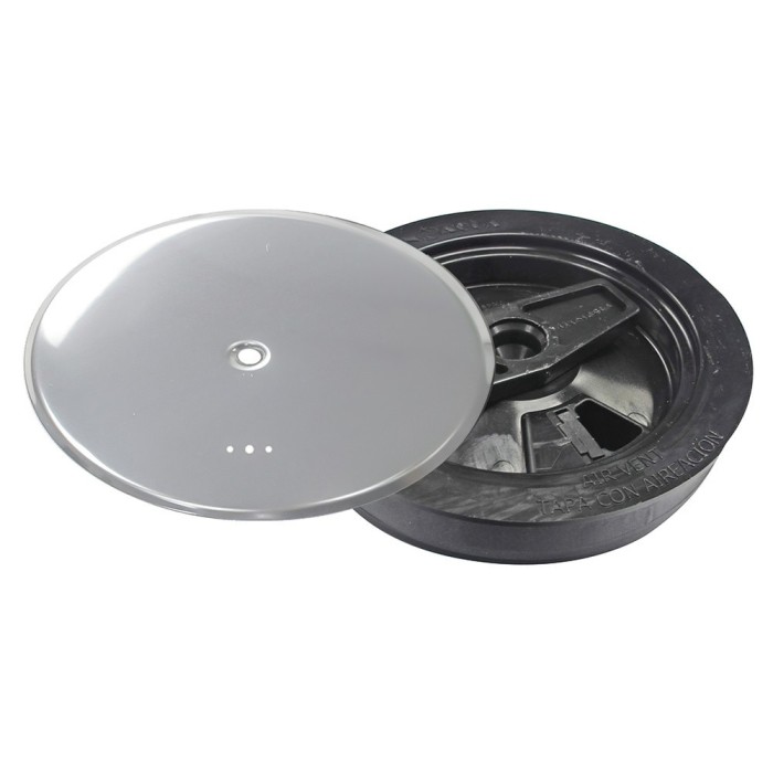 Tapa Bote Sifonico Pvc T 89 A Ø 110 mm, Con Aireador, Colo Inox, al por Mayor | Almacén de Ferretería