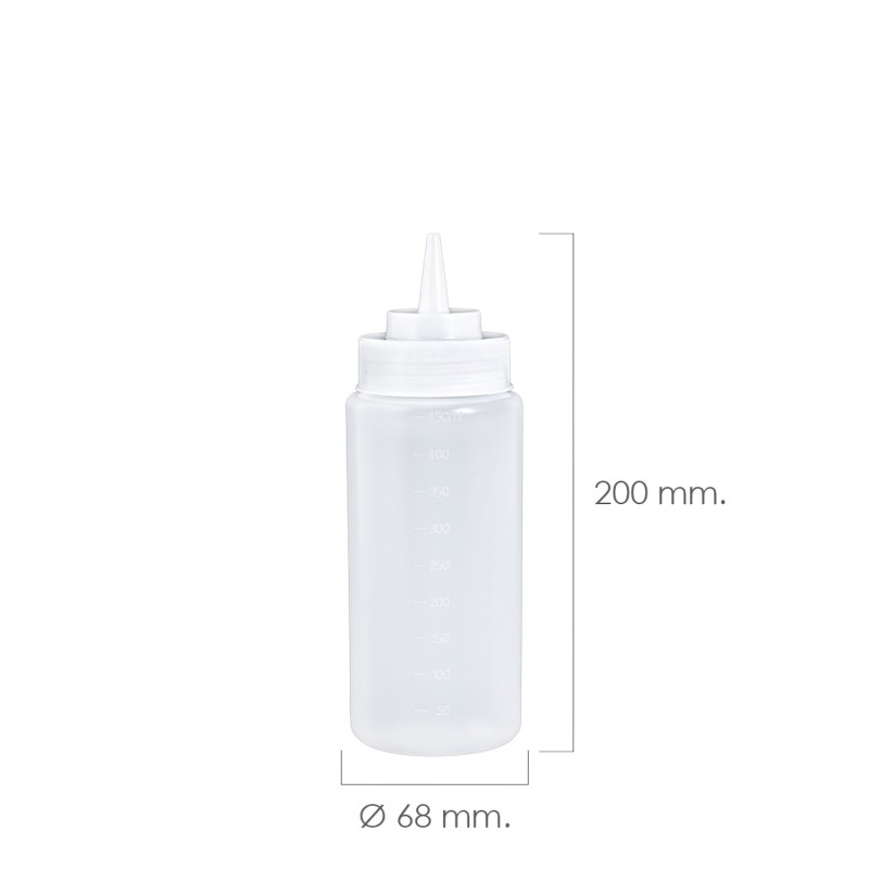 Botella Biberon Cocina Plástico 500 Ml,