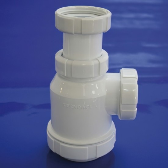 Sifon Botella Extensible T-4-VA  1  1/2  Válvula Automática al por Mayor | Almacén de Ferretería