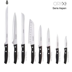 Cuchillo Aspen Jamonero Hoja Acero Inoxidable 25 cm, Negro