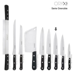 Cuchillo Grenoble Verduras Hoja Acero Inoxidable 15 cm, Negro