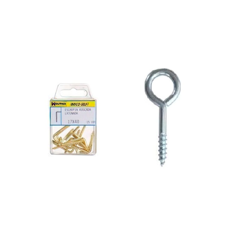 Hembrilla Cerrada Zincada 18x50 mm, 14 unidades