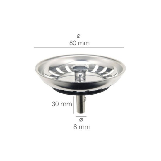 Tapon Valvula Cesta Para Fregadero, Inoxidable T-93bm-115 1 1/2 al por Mayor | Almacén de Ferretería