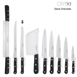 Cuchillo Grenoble Panero Hoja Acero Inoxidable 20 cm, Negro