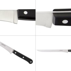 Cuchillo Grenoble Jamonero Hoja Acero Inoxidable 25 cm, Negro
