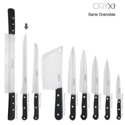 Cuchillo Grenoble Jamonero Hoja Acero Inoxidable 25 cm, Negro